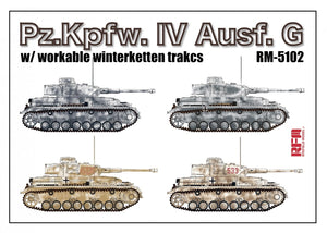 Rye Field Model 5102 Pz.Kpfw.IV Ausf.G w/Winterketten 1/35 – imagen 3