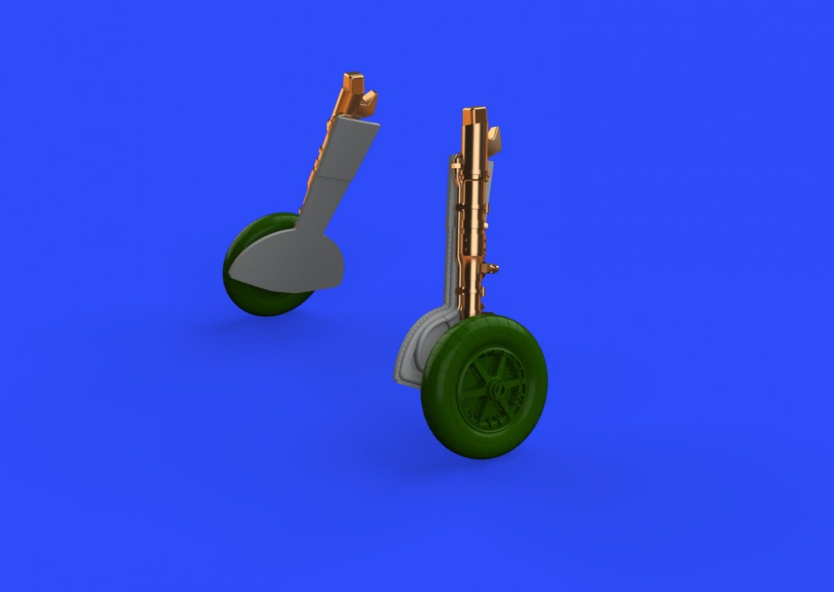 Eduard 648308 Bf 109F undercarriage legs BRONZE EDUARD 1/48 – Bild 2