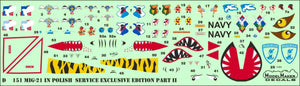 ModelMaker Decals D48151 MiG-21 in Polish service exclusive edition part II 1/48 – imagen 6