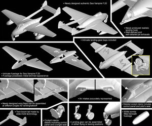 Dragon 5112 Sea Vampire F.20 1/72 – zdjęcie 2