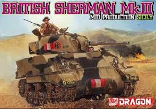 Dragon 6231 Sherman Mk.III Mid Production, Sicily 1/35