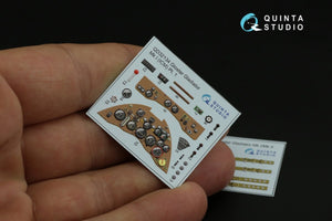 Quinta Studio QD32134 Gloster Gladiator Mk I 3D-Printed &amp;amp; colored Interior on decal paper (ICM) 1/32 – image 3