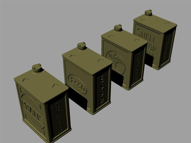 Panzer Art RE35-147 Bidons britanniques « POW » de 2 gallons (set commercial) 1/35