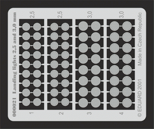 Feux d&amp;#39;atterrissage Eduard 00021, 2,5 et 3 mm