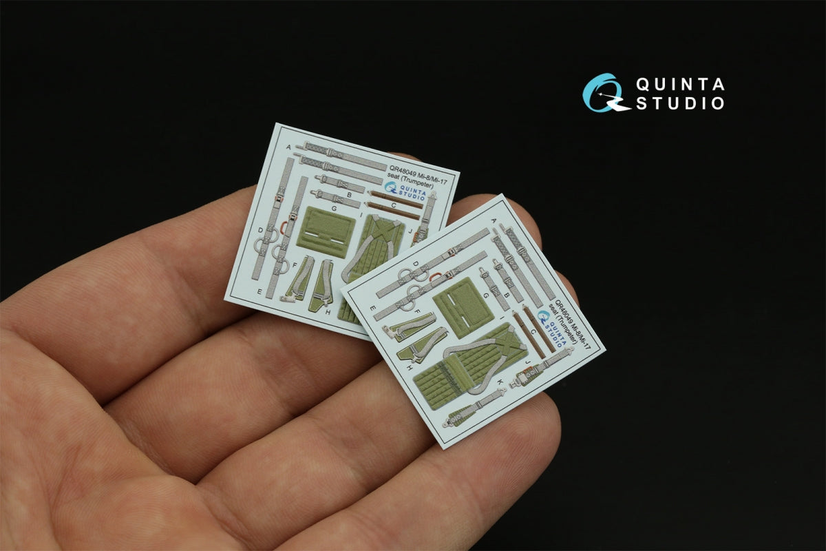 Quinta Studio QD48382 Mi-8MT 3D-Printed &amp;amp; coloured Interior on decal paper (Trumpeter) 1/48 – zdjęcie 3