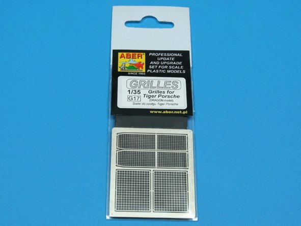 Aber 35G17 Grilles for german tank Tiger Porsche 1/35 – imagen 4