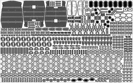 Pontos 37034FN USS BB-63 Missouri 1945 &amp;quot;Advanced&amp;quot; Detail Up Set for Hobbyboss Kit (Teak Tone wooden deck) 1/350 – zdjęcie 31