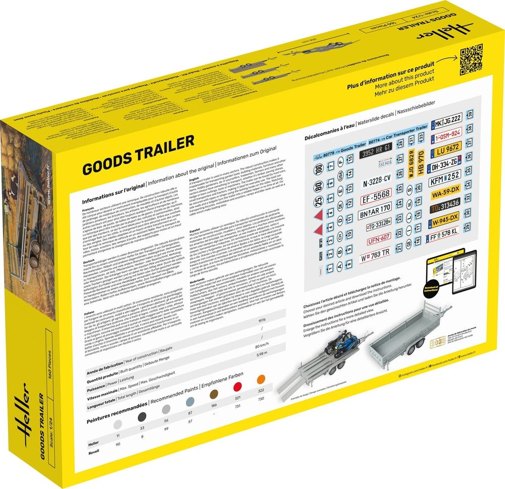 Heller 80778 Goods Trailer 1/24 – zdjęcie 8