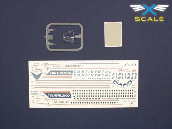 X-Scale 144008 B707-124 Long Range Narrow Body Airliner Continental 1/144 – Bild 4