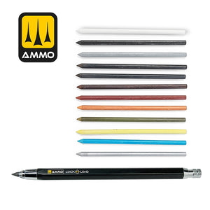 AMMO of Mig Jimenez 8349 Lock &amp;#39;N Load - Weathering Rechargable Technical Pencil – immagine 6