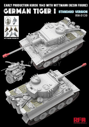 Rye Field Model 5139 Tiger I Early Production Wittmann Kursk 1943 Standart Version 1/35 – imagen 2