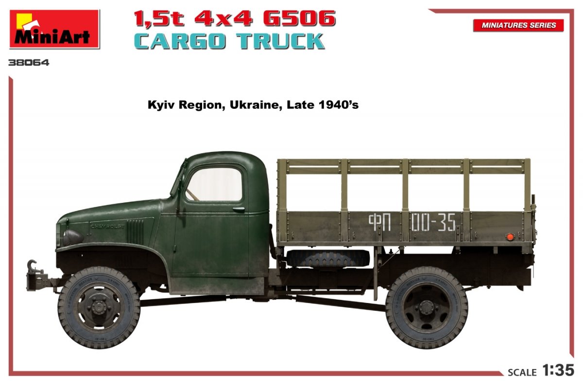 MiniArt 38064 1,5t 4×4 G506 CARGO TRUCK 1/35 – imagen 4