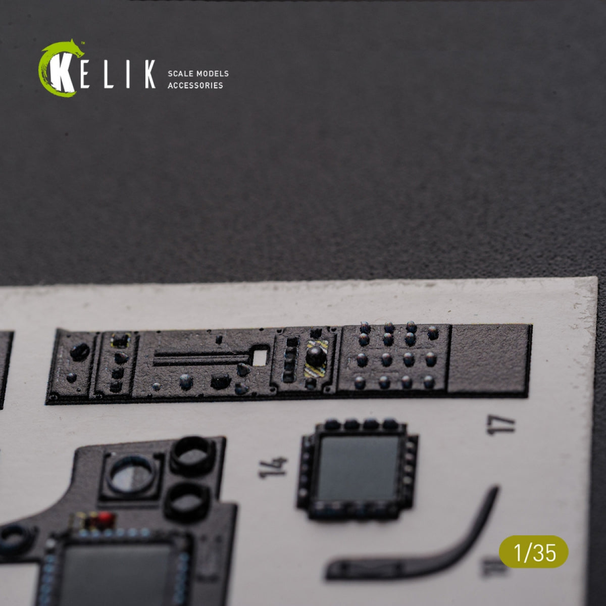 KELIK K35026 AH-64D Apache interior 3D decals for Meng kit 1/35 – immagine 4