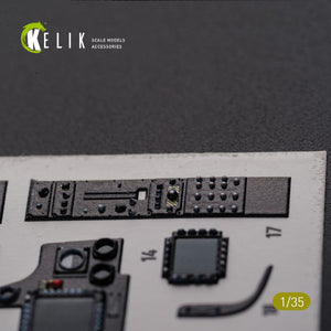 KELIK K35026 AH-64D Apache interior 3D decals for Meng kit 1/35 – immagine 4