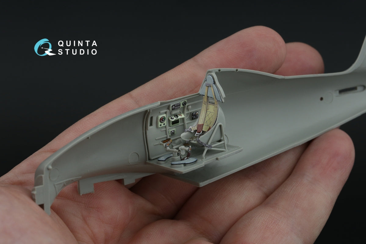 Quinta Studio QD48466 Macchi MC.200 Saetta (Early) 3D-Printed coloured Interior on decal paper (Italeri) 1/48 – imagen 12
