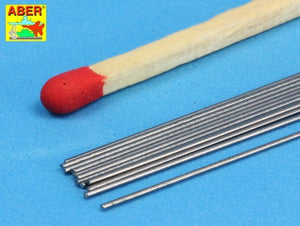 Aber SR05 Steel round rods 0,5mm length 250mm x12 pcs. – imagen 2