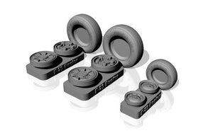 Armory Models AW48314 F-22 Raptor wheels w/ weighted tyres 1/48 – imagen 2