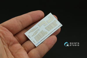 Quinta Studio QP48026 F-16 block 30/32 reinforcement plates (Hasegawa) 1/48 – Bild 3