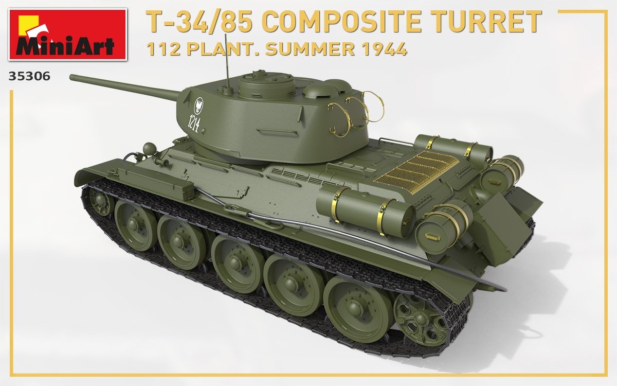 MiniArt 35306 T-34/85 COMPOSITE TURRET. 112 PLANT. SUMMER 1944 1/35 – zdjęcie 6