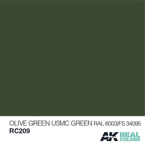 AK Interactive RC209 OLIVE GREEN/USMC GREEN RAL 6003/FS34095 10ML – zdjęcie 2
