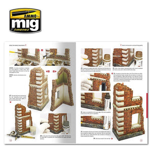 AMMO of Mig Jimenez 6135 HOW TO MAKE BUILDINGS. BASIC CONSTRUCTION AND PAINTING GUIDE (English) – imagen 5