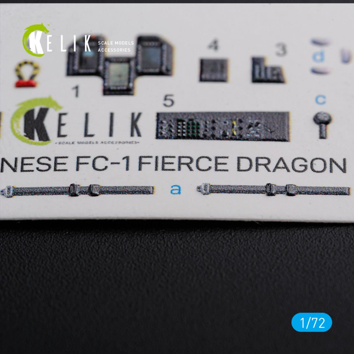 Décalcomanies 3D intérieures KELIK K72101 FC-1 Fierce Dragon chinois pour maquette Trumpeter au 1/72 – image 5