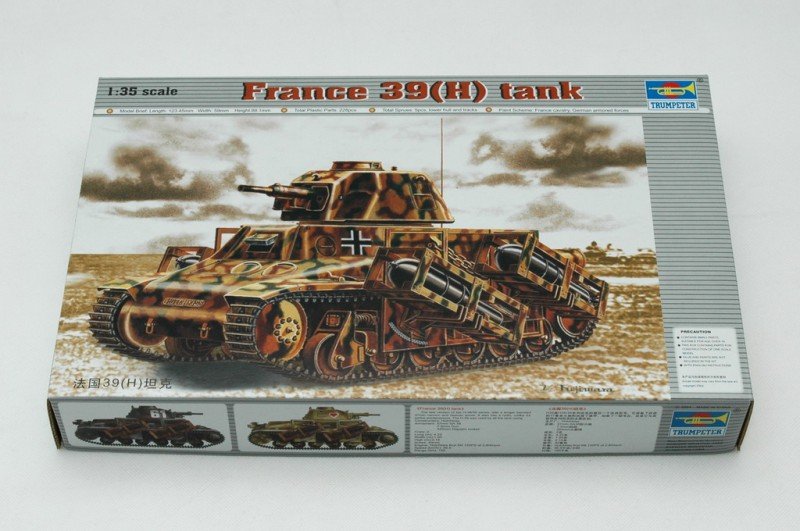 Trumpeter 00352 France 39(H) TANK SA 38 37mm gun 1/35 – zdjęcie 2
