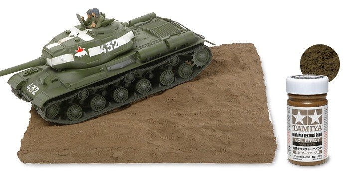 Tamiya 87109 Diorama Texture Paint (Soil Effect, Dark Earth) – immagine 2