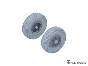 E.T. Model P35-123 WWII German Tank Transporter Sd.Ah.116 Sagged wheels For TAMIYA Kit 1/35 – imagen 2