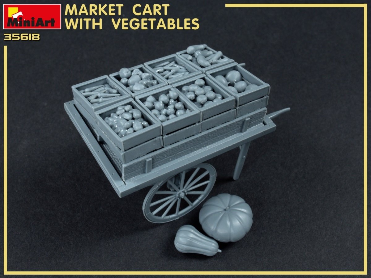 MiniArt 35623 MARKET CART WITH VEGETABLES 35623 1/35 – imagen 4