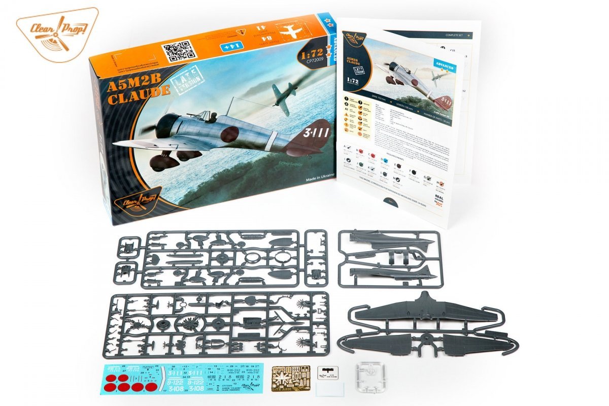 Clear Prop! CP72009 A5M2b Claude (version tardive) KIT AVANCÉ 1/72  – image 3