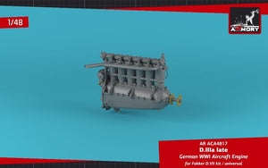 Armory Models ACA4817 Moteur d&amp;#39;avion allemand de la Première Guerre mondiale mod. D.IIIa 1/48 – image 3