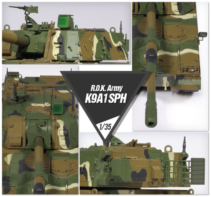 Academy 13561 ROK Army K9A1 155mm Self-Propelled Howitzer 1/35 – imagen 3