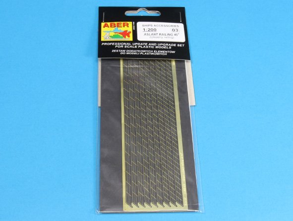 Aber 200-03 Ship aslant railing for stairs at 45 degree 1/200 – Bild 4
