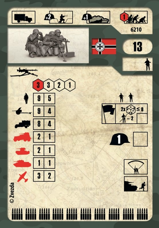 Zvezda 6210 German MG-34 machine-gun with crew 1941-1945 (winter) 1/72 – zdjęcie 3