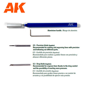 AK Interactive AK9321 TUNGSTEN STEEL ENGRAVING SCRIBER – immagine 3