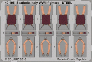 Eduard BIG49343 Seatbelts WWII Axis AF STEEL 1/48 – image 3