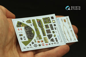Quinta Studio QD32189 F6F-3E/N Hellcat 3D-Printed coloured Interior on decal paper (Trumpeter) 1/32 – imagen 3