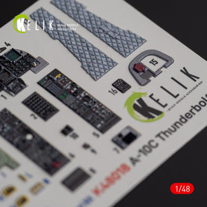 KELIK K48018 A-10C &amp;quot;Thunderbolt II&amp;quot; interior 3D decals for Italeri kit 1/48 – imagen 4
