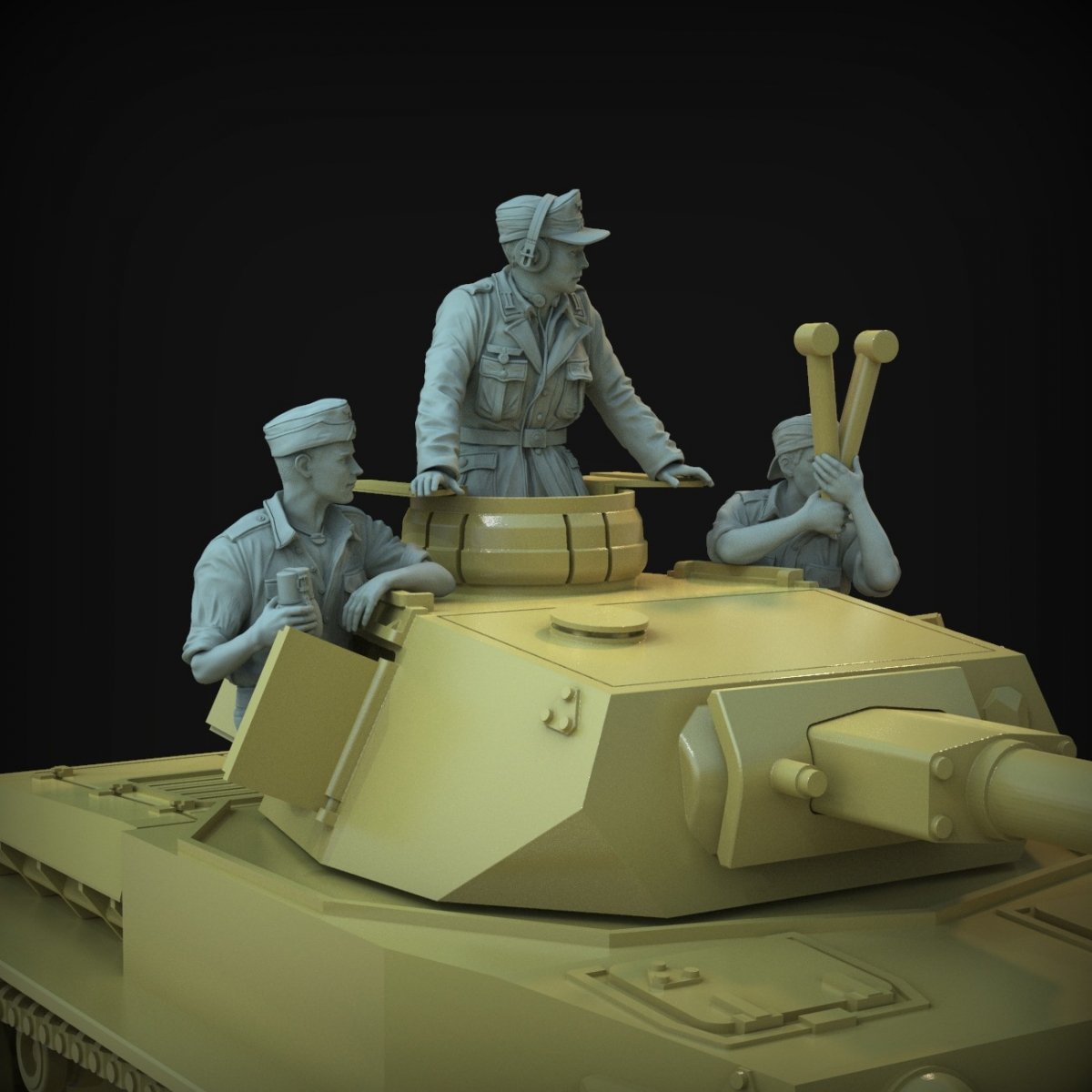 Panzer Art FI35-137 DAK turret set (Pz III &amp;amp; Pz IV tanks) 1/35 – imagen 2