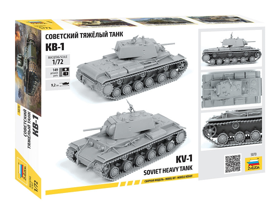 Zvezda 5070 KV-1 Soviet Heavy Tank WW II 1/72 – imagen 3