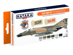 Hataka HTK-CS09 ORANGE LINE – USAF Paint Set (Vietnam war-era) 6x17ml