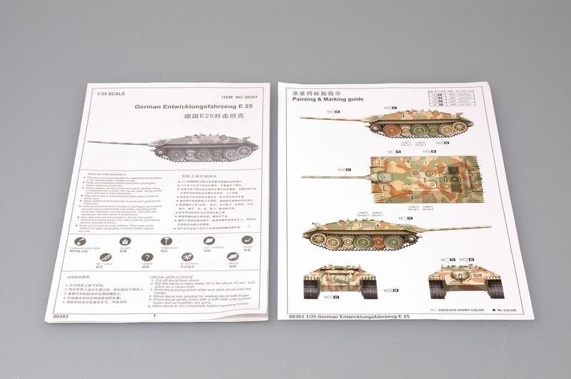 Trumpeter 00383 German Entwicklungsfahrzeug E25 1/35 – immagine 8