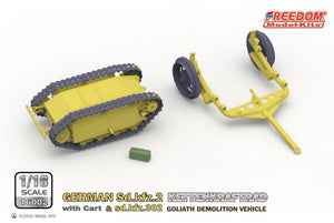 Freedom 16002 GERMAN SD.KFZ.2 KETTENKRAFTRAD &amp;amp; SD.KFZ.302 GOLIATH DEMOLITION VEHICLE 1/16 – imagen 7