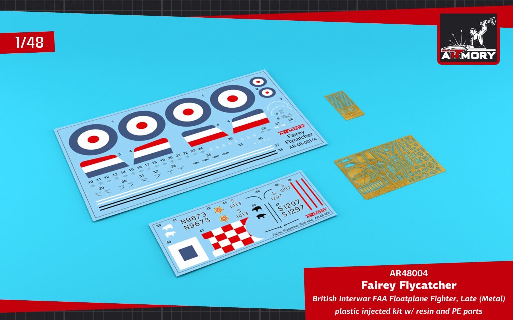 Armory Models 48004 Fairey Flycatcher British Interwar FAA Floatplane Fighter, Late (Metal) 1/48 – immagine 27