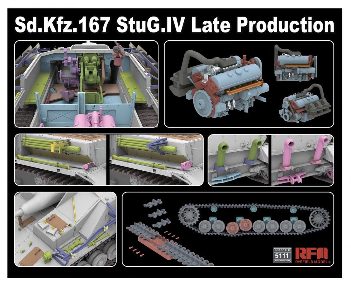 Rye Field Model 5111 Sd.Kfz. 167 StuG.IV Late Production 1/35 – imagen 3