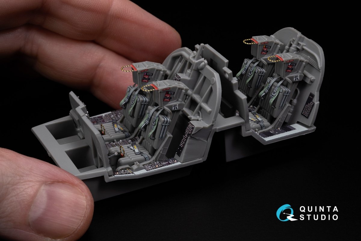 Quinta Studio QD48270 EA-6B Prowler (ICAP II) 3D-Printed &amp;amp; coloured Interior on decal paper (Kinetic) 1/48 – imagen 16