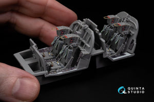 Quinta Studio QD48270 EA-6B Prowler (ICAP II) 3D-Printed &amp;amp; coloured Interior on decal paper (Kinetic) 1/48 – imagen 16