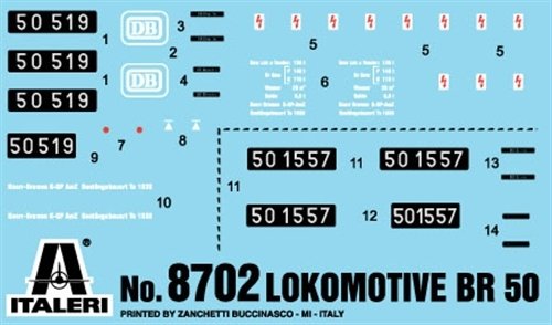 Italeri 8702 Lokomotive BR50 1/87 – imagen 4