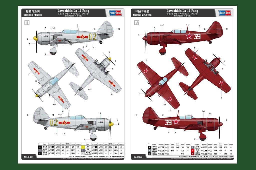 Hobby Boss 81760 Lavochkin La-11 Fang 1/48 – imagen 4